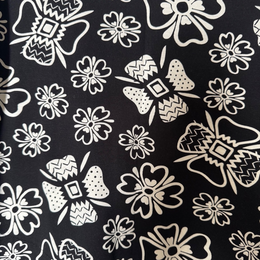 NWT Gudrun Sjödén Joni Tunic – Black & White Floral, Size S - Picture 2 of 9